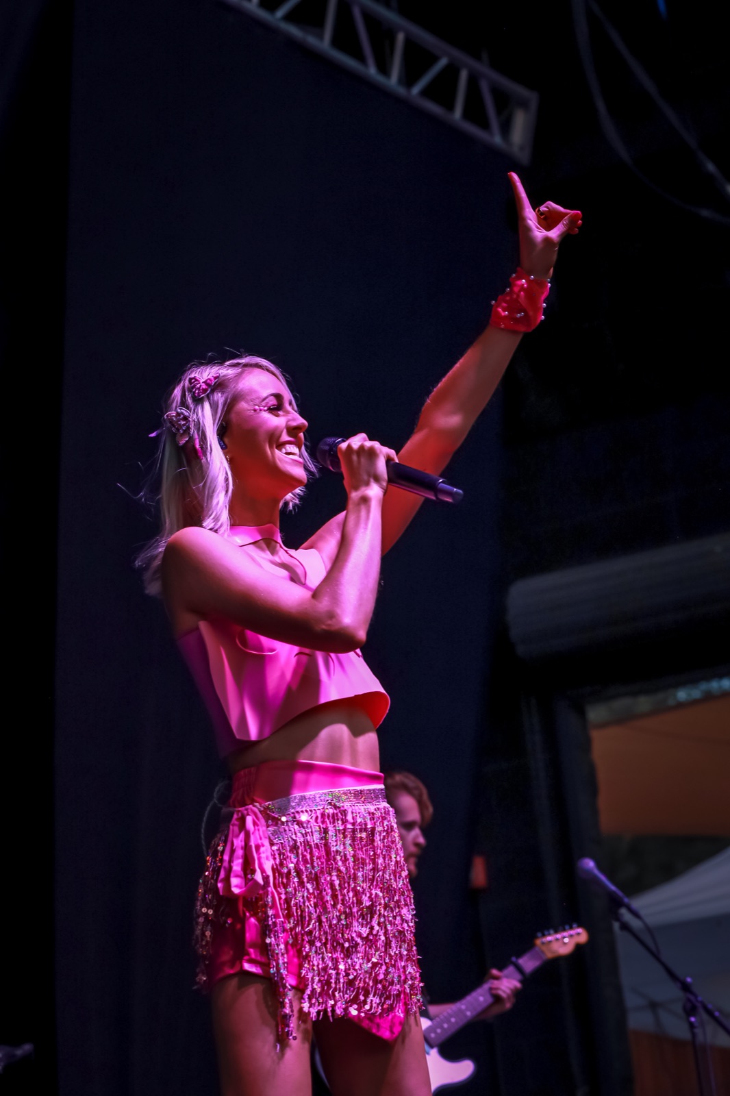 Audriix performing live at Vina Robles Amphitheatre on the Duality Tour